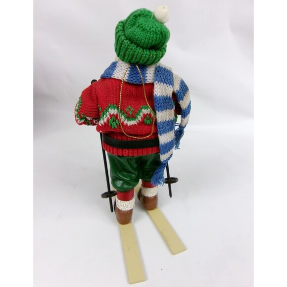 Clothtique Possible Dreams Santa #714004 Skiing Santa Ornament 7.5 Inch 1993 - Picture 5 of 6